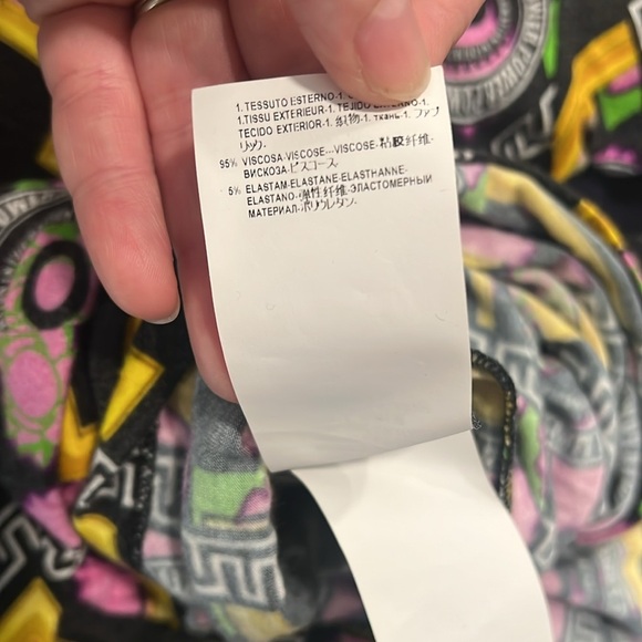 Vintage Versus Versace “Information is Power” Print Shirt Dress Size M - Picture 9 of 11